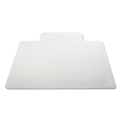 Alera Moderate Use Studded Chair Mat for Low Pile Carpet, 45 x 53, Wide Lipped, Clear (ALEMAT4553CLPL)