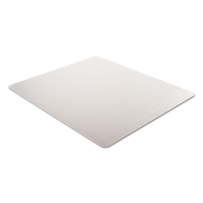 Alera Moderate Use Studded Chair Mat for Low Pile Carpet, 46 x 60, Rectangular, Clear (ALEMAT4660CLPR)