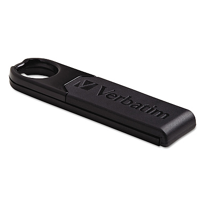 Verbatim Store 'n' Go Micro USB Drive Plus, 16 GB, Black (VER97764)