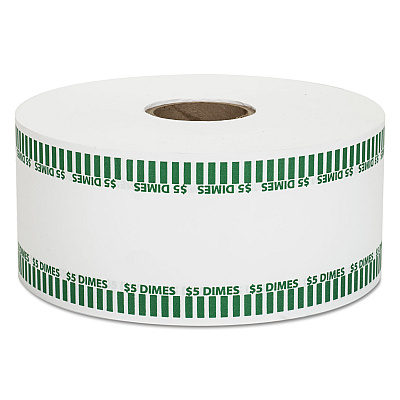 Pap-R Products Automatic Coin Rolls, Dimes, $5, 1900 Wrappers/Roll (CTX50010)