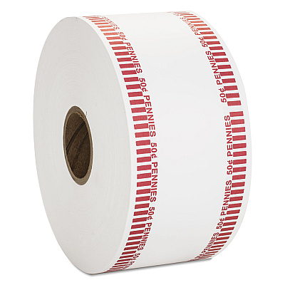 Pap-R Products Automatic Coin Rolls, Pennies, $.50, 1900 Wrappers/Roll (CTX50001)