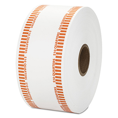 Pap-R Products Automatic Coin Rolls, Quarters, $10, 1900 Wrappers/Roll (CTX50025)