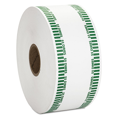 Pap-R Products Automatic Coin Rolls, Dimes, $5, 1900 Wrappers/Roll (CTX50010)