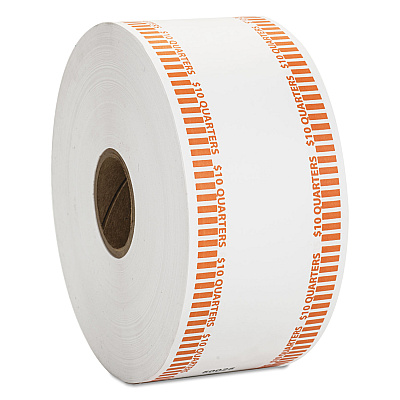 Pap-R Products Automatic Coin Rolls, Quarters, $10, 1900 Wrappers/Roll (CTX50025)