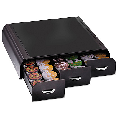 Mind Reader Anchor 36 Capacity Coffee Pod Drawer, 13.46 x 12.87 x 2.72, Black (EMSTRY01BLK)