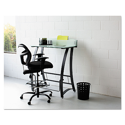 Safco Bubble Wastebaskets, 6 gal, Steel, Black (SAF9740BL)