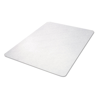 deflecto EconoMat All Day Use Chair Mat for Hard Floors, Rolled Packed, 45 x 53, Clear (DEFCM21242COM)