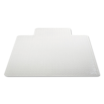 deflecto DuraMat Moderate Use Chair Mat for Low Pile Carpet, 45 x 53 with Lip, Clear (DEFCM13233COM)