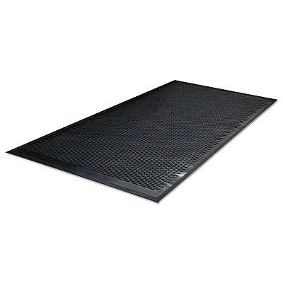 Guardian Clean Step Outdoor Rubber Scraper Mat, Polypropylene, 36 x 60, Black (MLL14030500)