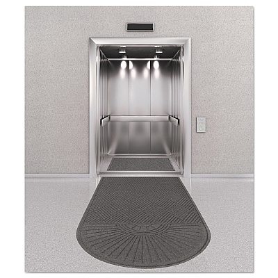 Guardian EcoGuard Diamond Floor Mat, Single Fan, 48 x 96, Charcoal (MLLEGDSF040804)