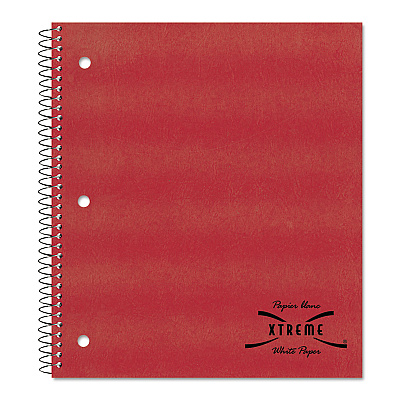 National Single-Subject Wirebound Notebooks, Medium/College Rule, Randomly Assorted Kraft Covers, (80) 11 x 8.88 Sheets (RED33709)