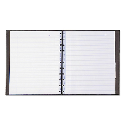Blueline MiracleBind Notebook, 1-Subject, Medium/College Rule, Black Cover, (75) 11 x 9.06 Sheets (REDAF1115081)