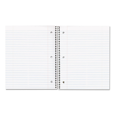 National Single-Subject Wirebound Notebooks, Medium/College Rule, Randomly Assorted Kraft Covers, (80) 11 x 8.88 Sheets (RED33709)