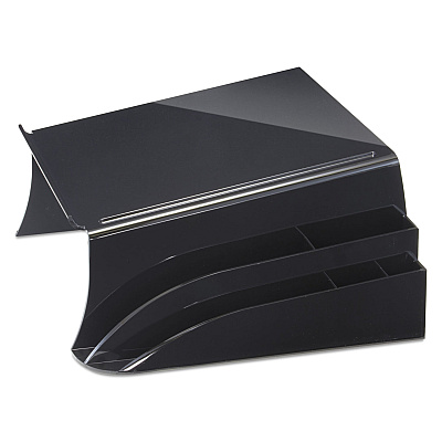 Officemate 2200 Series Telephone Stand, 12.25 x 10.5 x 5.25, Black (OIC22802)