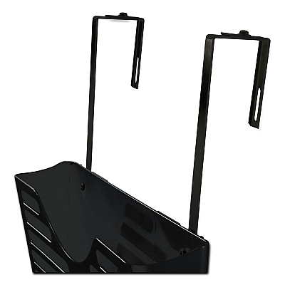 Officemate VerticalMate Cubicle Wall File Pocket, 3 Sections, Letter Size, 13.5" x 6" x 28", Charcoal, 3/Pack (OIC29314)