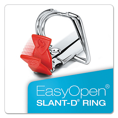 Cardinal Premier Easy Open ClearVue Locking Slant-D Ring Binder, 3 Rings, 4" Capacity, 11 x 8.5, White (CRD10340)