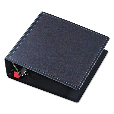 Cardinal SuperLife Easy Open Locking Slant-D Ring Binder, 3 Rings, 4" Capacity, 11 x 8.5, Black (CRD14042)