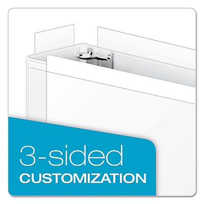 Cardinal ClearVue Slant-D Ring Binder, 3 Rings, 1" Capacity, 11 x 17, White (CRD22112)