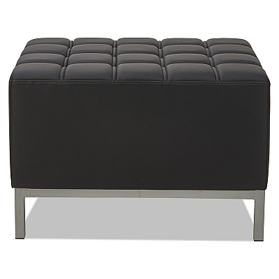 Alera QUB Series Ottoman, 26.38w x 21.5d x 17.5h, Black (ALEQB8216)