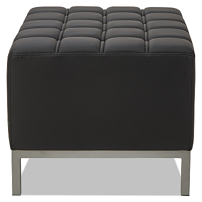 Alera QUB Series Ottoman, 26.38w x 21.5d x 17.5h, Black (ALEQB8216)