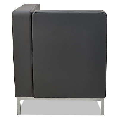 Alera QUB Series Corner Sectional, 26.38w x 26.38d x 30.5h, Black (ALEQB8016)