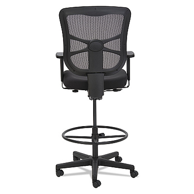Alera Elusion Series Mesh Stool, Supports Up to 275 lb, 22.6" to 31.6" Seat Height, Black (ALEEL4614)