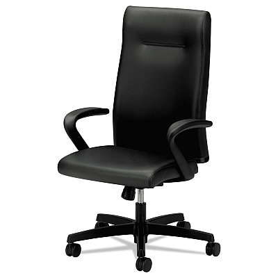 HON Ignition Series Executive High-Back Chair, Supports Up to 300 lb, 17.38" to 21.88" Seat Height, Black (HONIE102SS11)