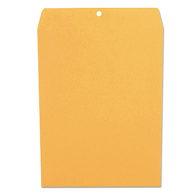 Universal Kraft Clasp Envelope, #12 1/2, Square Flap, Clasp/Gummed Closure, 9.5 x 12.5, Brown Kraft, 100/Box (UNV42907)