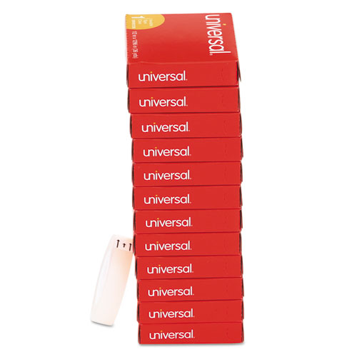 Universal Invisible Tape, 1" Core, 0.5" x 36 yds, Clear, 12/Pack (81236VP)