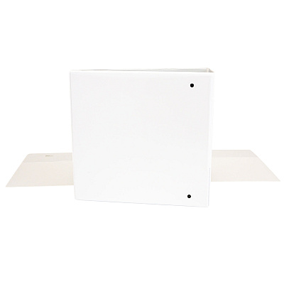 Universal Slant D-Ring View Binder, 3 Rings, 3" Capacity, 11 x 8.5, White (UNV20748)
