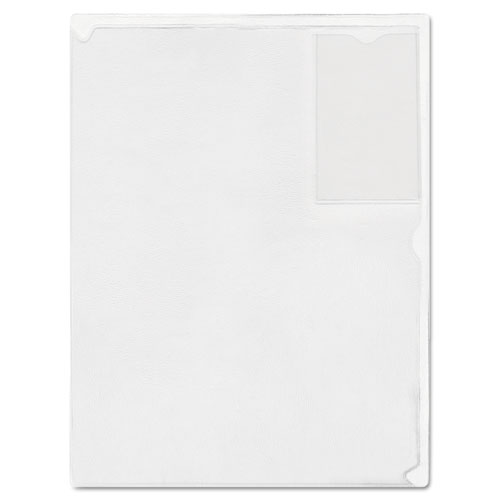 Advantus Kleer-File Poly Folder with ID Pocket, Letter Size, Transparent (ANG12)