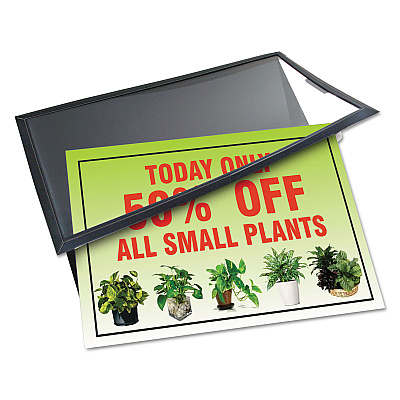 Artistic AdMat Counter-Top Sign Holder and Signature Pad, 8.5 x 11, Black (AOP25202)