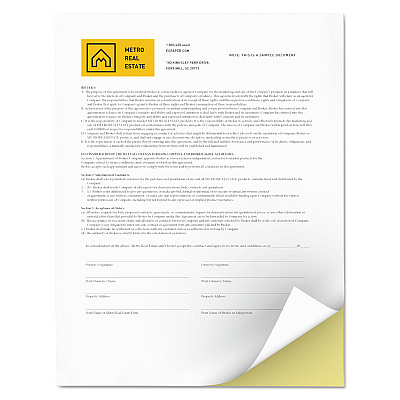 Xerox Vitality Multipurpose Carbonless 2-Part Paper, 8.5 x 11, Canary/White, 5,000/Carton (XER3R12850)