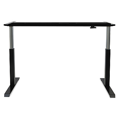Alera AdaptivErgo Sit-Stand Pneumatic Height-Adjustable Table Base, 59.06" x 28.35" x 26.18" to 39.57", Black (ALEHTPN1B)