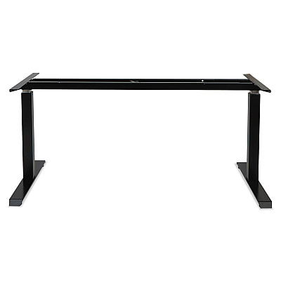 Alera AdaptivErgo Sit-Stand Pneumatic Height-Adjustable Table Base, 59.06" x 28.35" x 26.18" to 39.57", Black (ALEHTPN1B)