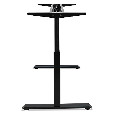 Alera AdaptivErgo Sit-Stand Pneumatic Height-Adjustable Table Base, 59.06" x 28.35" x 26.18" to 39.57", Black (ALEHTPN1B)
