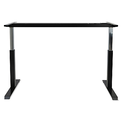 Alera AdaptivErgo Sit-Stand Pneumatic Height-Adjustable Table Base, 59.06" x 28.35" x 26.18" to 39.57", Black (ALEHTPN1B)