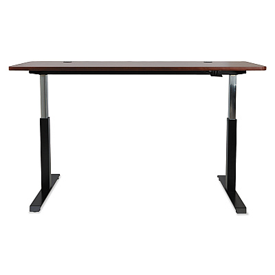 Alera AdaptivErgo Sit-Stand Pneumatic Height-Adjustable Table Base, 59.06" x 28.35" x 26.18" to 39.57", Black (ALEHTPN1B)