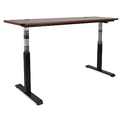 Alera AdaptivErgo Sit-Stand Pneumatic Height-Adjustable Table Base, 59.06" x 28.35" x 26.18" to 39.57", Black (ALEHTPN1B)