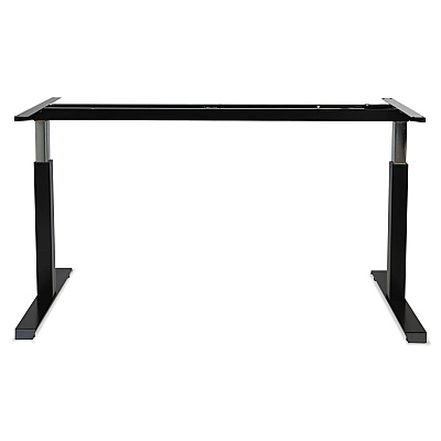 Alera AdaptivErgo Sit-Stand Pneumatic Height-Adjustable Table Base, 59.06" x 28.35" x 26.18" to 39.57", Black (ALEHTPN1B)