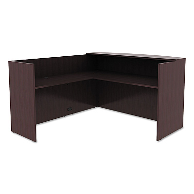 Alera Valencia Reversible Reception Return, 44.13w x 23.63d x 41.5h, Espresso (ALEVA324424ES)