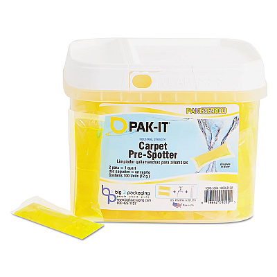 Carpet Pre-Spotter, Citrus Scent, 100 PAK-ITs/Tub, 4 Tubs/Carton (BIG5964203400CT)