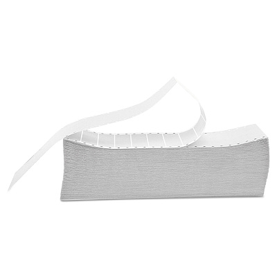 Universal Dot Matrix Printer Labels, Dot Matrix Printers, 0.94 x 3.5, White, 5,000/Box (UNV70104)