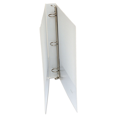 Universal Economy Round Ring View Binder, 3 Rings, 1" Capacity, 11 x 8.5, White (UNV20962)