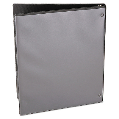 Universal Economy Round Ring View Binder, 3 Rings, 0.5" Capacity, 11 x 8.5, Black (UNV20951)
