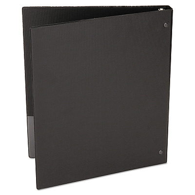 Universal Economy Non-View Round Ring Binder, 3 Rings, 1" Capacity, 11 x 8.5, Black (UNV31401)