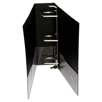 Universal Slant D-Ring View Binder, 3 Rings, 3" Capacity, 11 x 8.5, Black (UNV20747)