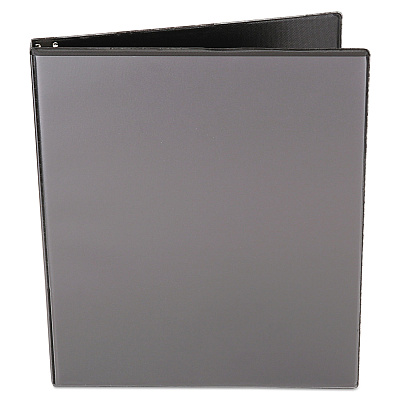 Universal Economy Round Ring View Binder, 3 Rings, 0.5" Capacity, 11 x 8.5, Black (UNV20951)