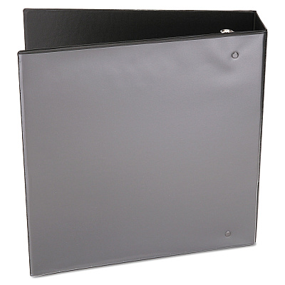 Universal Economy Round Ring View Binder, 3 Rings, 3" Capacity, 11 x 8.5, Black (UNV20991)