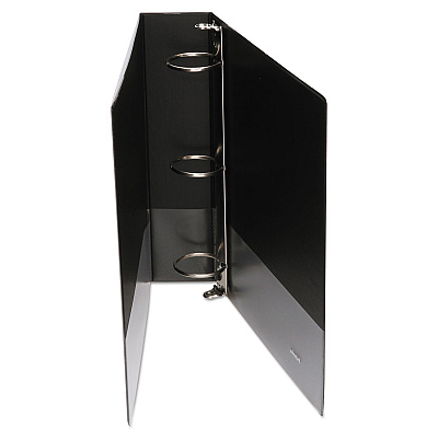 Universal Economy Round Ring View Binder, 3 Rings, 2" Capacity, 11 x 8.5, Black (UNV20981)